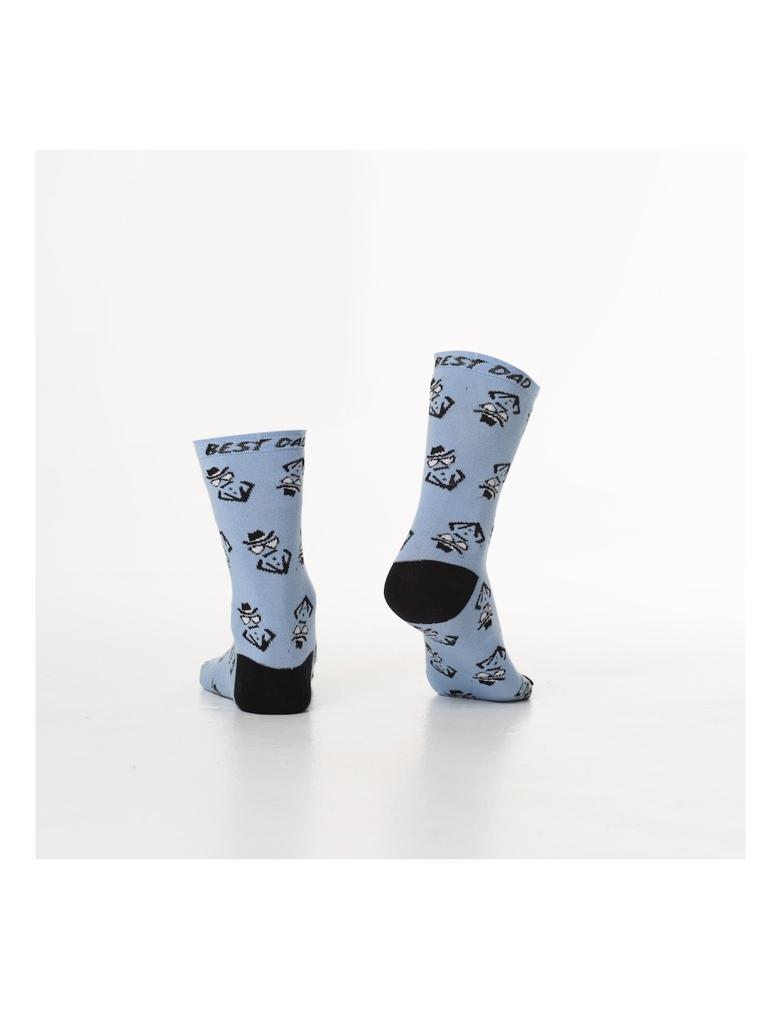 Blue women\'s socks with SD08 characters - Online store - Boutique